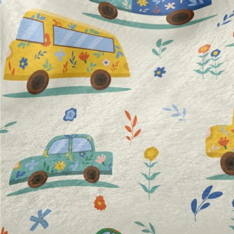 Flower Painted Car Minky