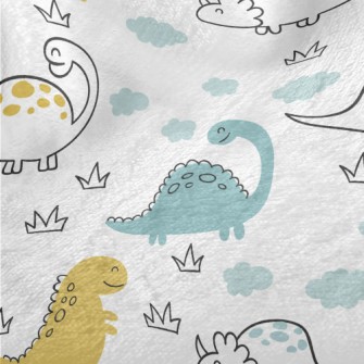 Smiling Dinosaur Minky