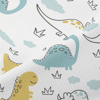 Smiling Dinosaur Piqué