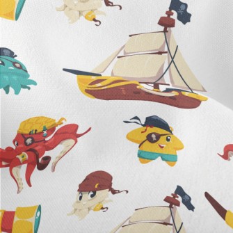 Starfish Octopus Pirate Lightweight Performance Linen