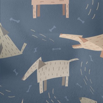 3D Wooden Dog Lightweight Performance Linen
