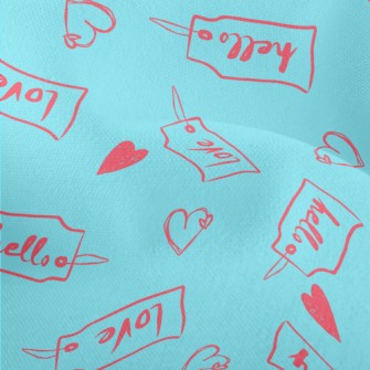 Love Label Small Text Lightweight Performance Linen