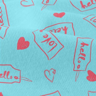 Love Label Small Text Modern Jersey