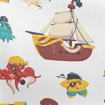 Starfish Octopus Pirate Pongee