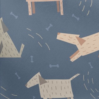3D Wooden Dog Pongee