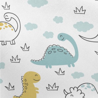 Smiling Dinosaur Pongee