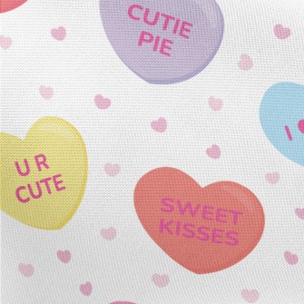 Love Love Text Pongee