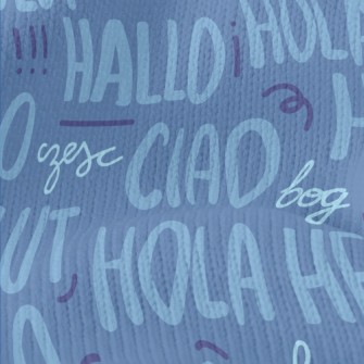 Greeting In English Stretch Jersey