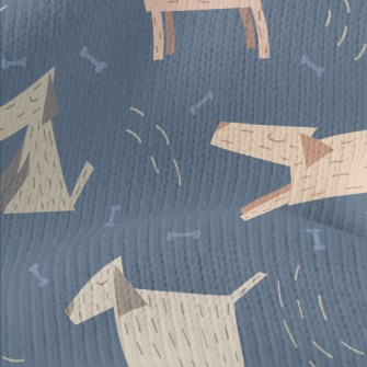 3D Wooden Dog Stretch Jersey