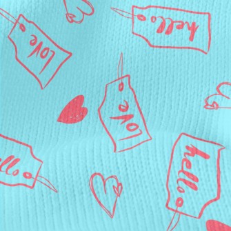 Love Label Small Text Stretch Jersey