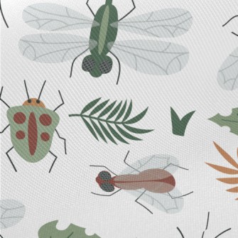 Wild Dragonfly Insect Midweight Cotton Poplin