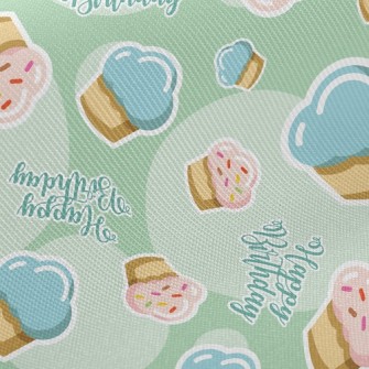 Happy Birthday Cake Twill