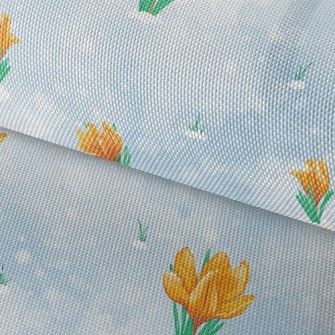 Orange Tulips In The Snow Waterproof Oxford