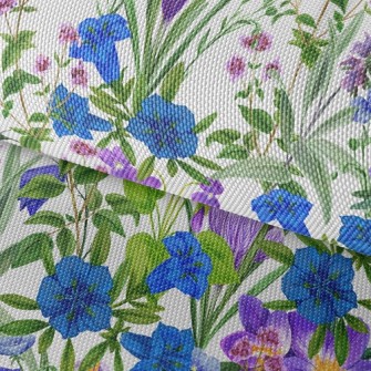 Colorful Wildflowers And Herbs Waterproof Oxford