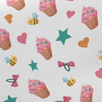 Candy And Bees And Hairpins Twill