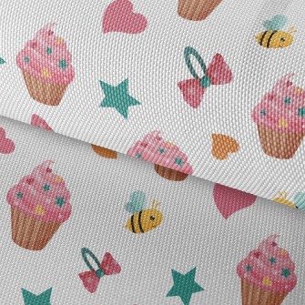 Candy And Bees And Hairpins Waterproof Oxford