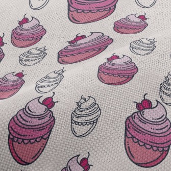 Cherry Cream Cake Performance Linen