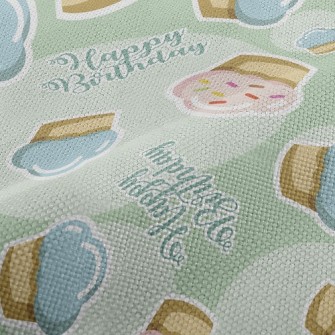 Happy Birthday Cake Performance Linen