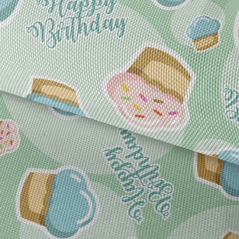 Happy Birthday Cake Waterproof Oxford