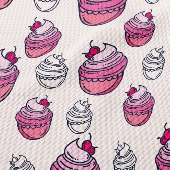 Cherry Cream Cake Birdseye Piqué