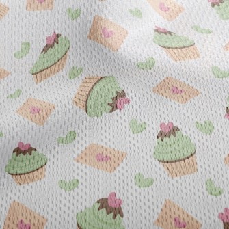 Tea Cake And Valentine's D Athletic Mesh Flat Back