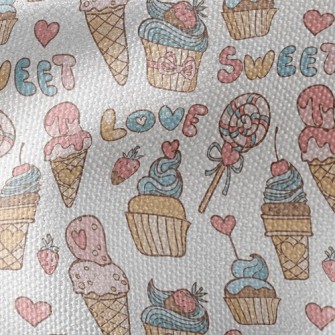 Dessert Food Collection Waterproof Canvas