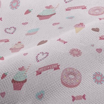 Pink Desserts And Candies Performance Linen