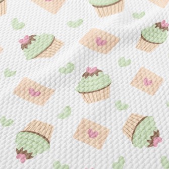 Tea Cake And Valentine's D Birdseye Piqué