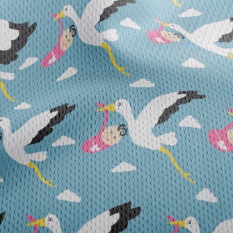 Baby Delivery Bird Athletic Mesh Flat Back