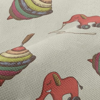Toy Top And Elephant Performance Linen