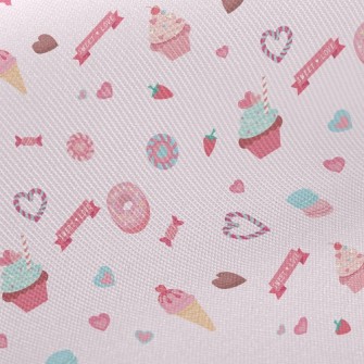 Pink Desserts And Candies Twill