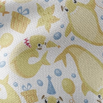 Happy Birthday Shark Waterproof Canvas