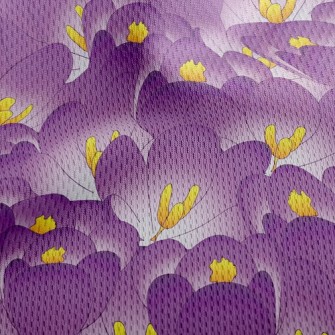 Purple Crocus Athletic Mesh Flat Back