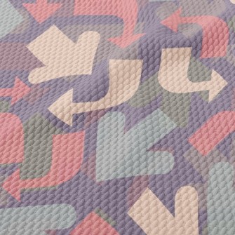 Curved Colored Arrows Birdseye Piqué