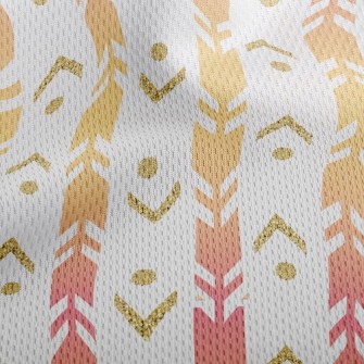 Bling Arrow Athletic Mesh Flat Back