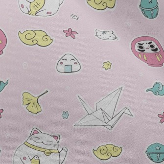 Cartoon Japanese Amulet Chiffon