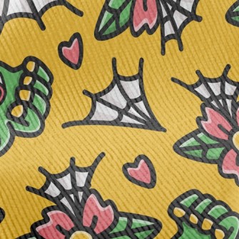 Doodle Flowers And Spider Webs Standard Corduroy