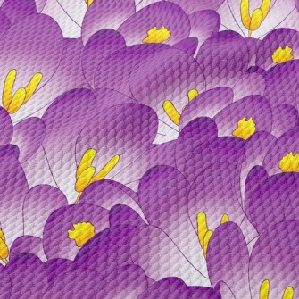 Purple Crocus Birdseye Piqué