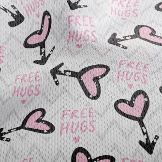 Hug The Love Arrow Athletic Mesh Flat Back