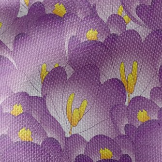 Purple Crocus Waterproof Canvas