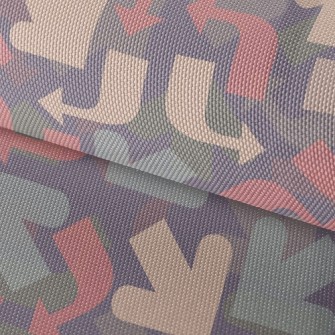 Curved Colored Arrows Waterproof Oxford