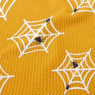 Spiders And Cobwebs Birdseye Piqué