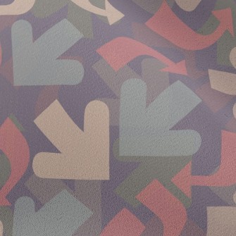 Curved Colored Arrows Chiffon