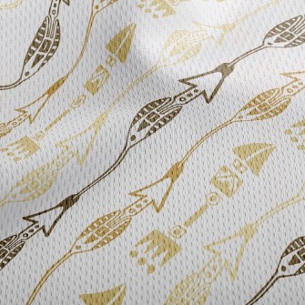 Ethnic Golden Arrow Athletic Mesh Flat Back
