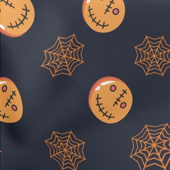Round Face And Spider Web Stretch Ponte