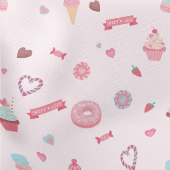 Pink Desserts And Candies Stretch Ponte