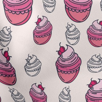 Cherry Cream Cake Stretch Ponte