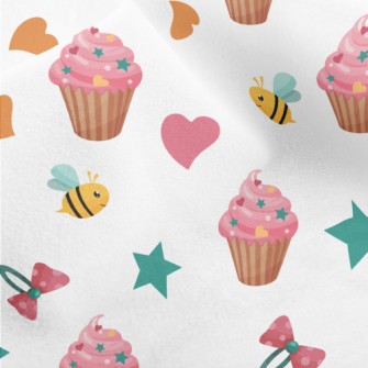 Candy And Bees And Hairpins Micro Fleece