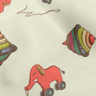 Toy Top And Elephant Micro Fleece