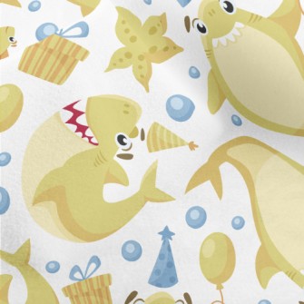 Happy Birthday Shark Micro Fleece
